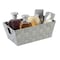 Simplify Small Woven Storage Shelf Basket in Grey, 2PK 25014-HGREY-2PK - alternate 2